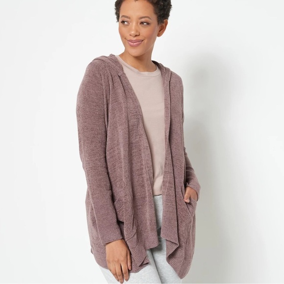 Barefoot Dreams Gray Cardigan Sweater Soft Knit Open Front - Picture 1 of 2